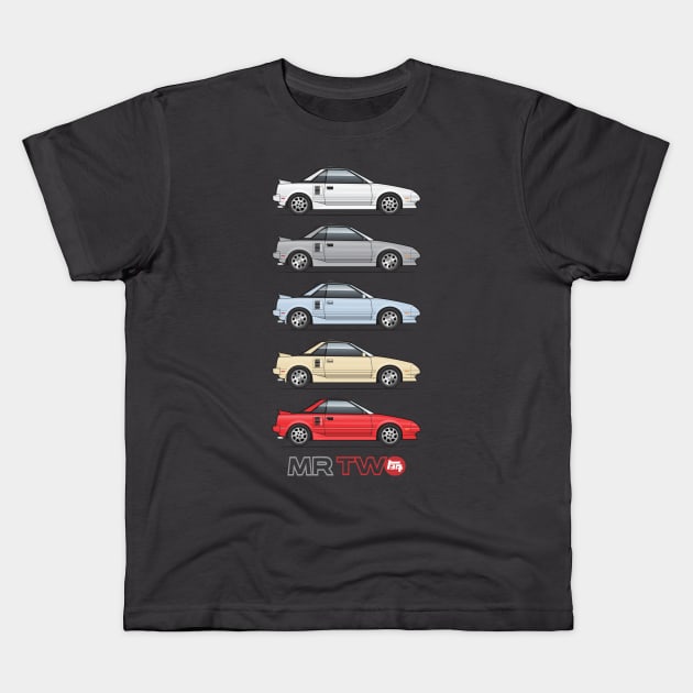 MR2 Stances Kids T-Shirt by JRCustoms44